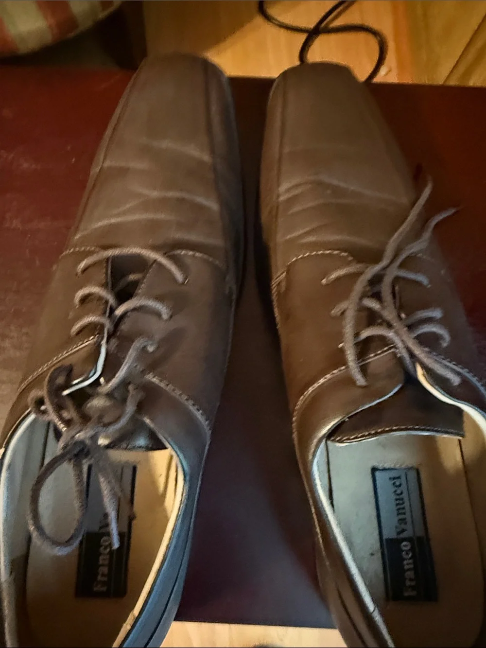 Men's Brown Lace-Up Derby Shoes